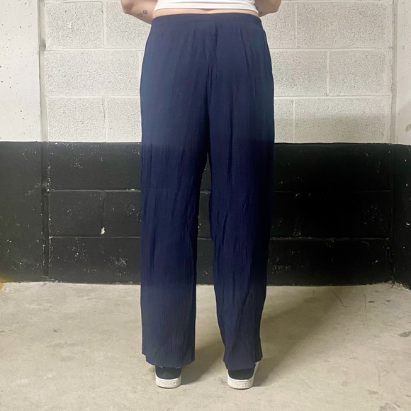 Vintage Northern Traditions Dark Navy High Waisted Palazzo Pants Size S - Picture 2 of 6
